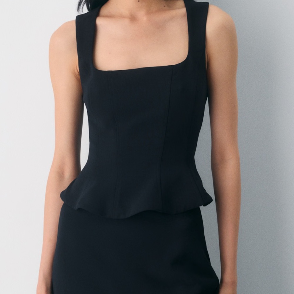 Aritzia Rhodora Bustier Black NWT